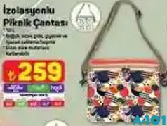 PİERRE CARDİN İZOLASYONLU PİKNİK ÇANTASI